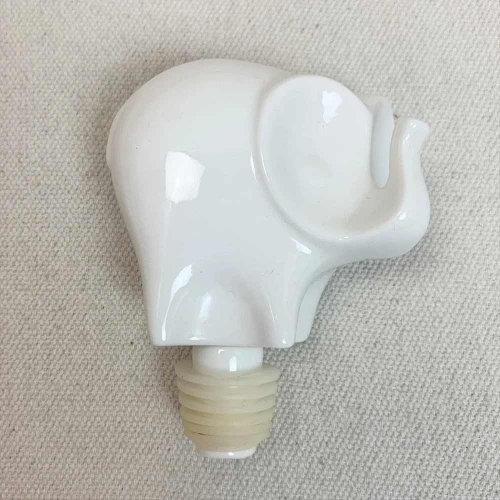 Jonathan Adler Porcelain Elephant Bottle Stopper